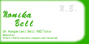 monika bell business card